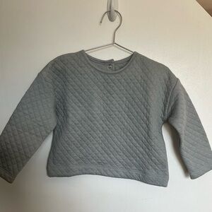 Pehr Gray Quilted Kids Sweatshirt 3T